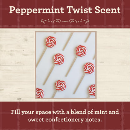 Our Own Candle Company, Peppermint Twist Scented Mason Jar Candle, 100 Hour Burn Time, 13 Ounces