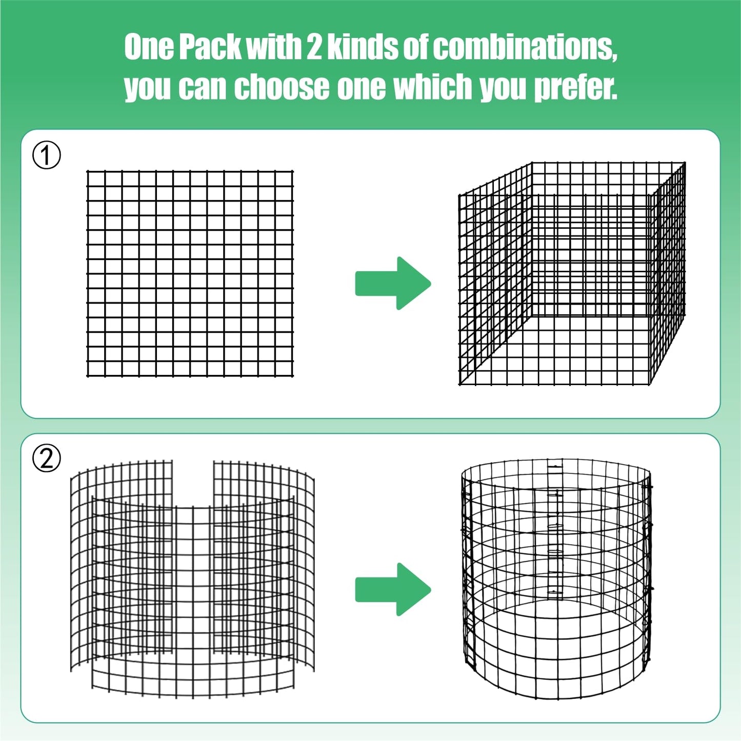 10 Pack Round Plant Protector from Animals, 30 Pcs 12 x 12 Metal Mesh to Keep Animals Out Wire Plant Protectors for Rabbits Chicken Duck Bunny Barricades for Garden Vegetable Flowers Protection