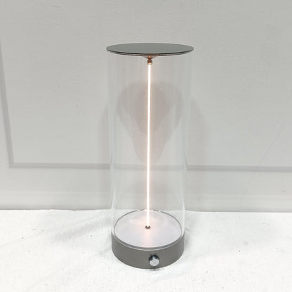 Jiawu Bedside Night Light, Modern Minimalist Dimmable Touch Lamp with Breathing Effect & Flexible Filament, USB Charging Portable LED Table Lamp for Bedroom Baby Nursery Living Room