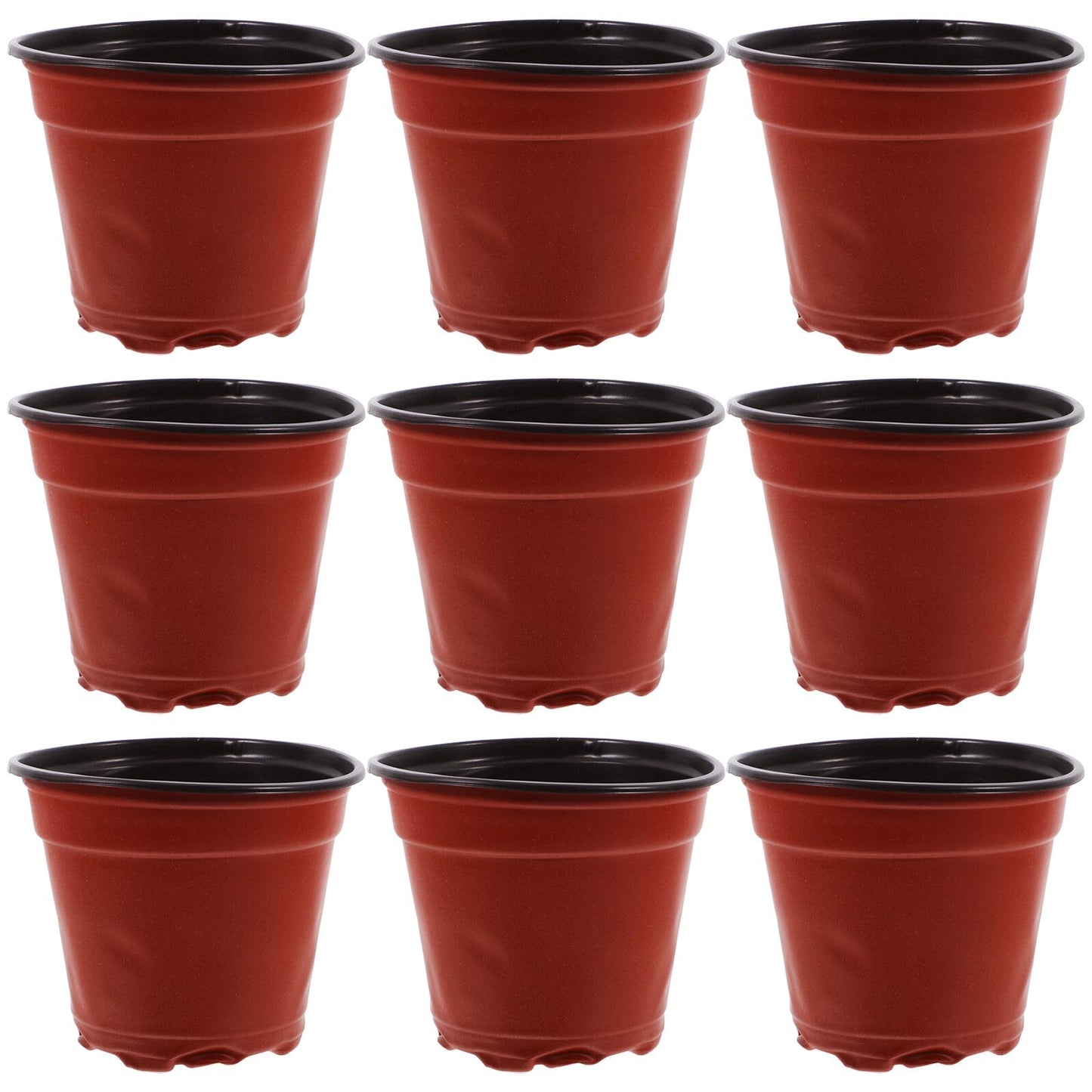 JOINPAYA 100pcs Seedling Nursery Pots for Strawberry Cuttings, Plastic Growing Cups with Dual Color Design, Thickened Sturdy Containers for Greenhouse and Garden Use