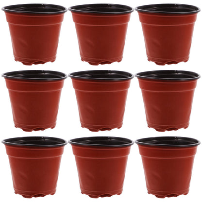 JOINPAYA 100pcs Seedling Nursery Pots for Strawberry Cuttings, Plastic Growing Cups with Dual Color Design, Thickened Sturdy Containers for Greenhouse and Garden Use