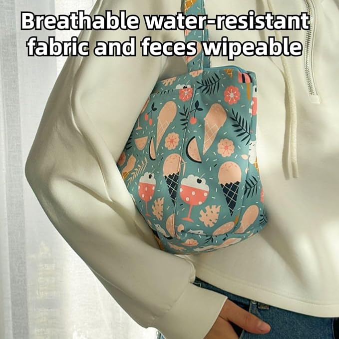 Warm Bird Carrier Bag for Winter Shoulder/Hand Bag Outdoor Portable Travel Carrier with Air Holes for Parakeets Lovebirds Conures Quarkes Caique (Blue,Large)