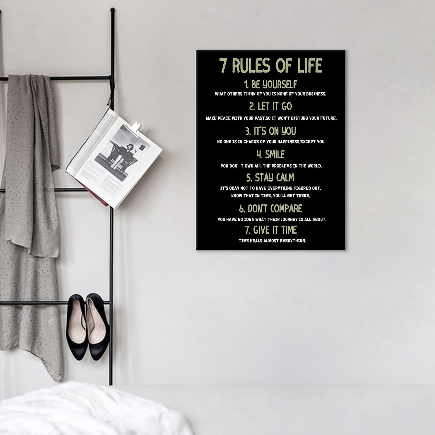 Motivational Canvas Wall Art Inspirational Entrepreneur Quotes Poster Print Positive Theme Picture Painting Wall Decor Artwork for Modern Home Teens Room Office Stretched and Framed [18''Hx24''W]