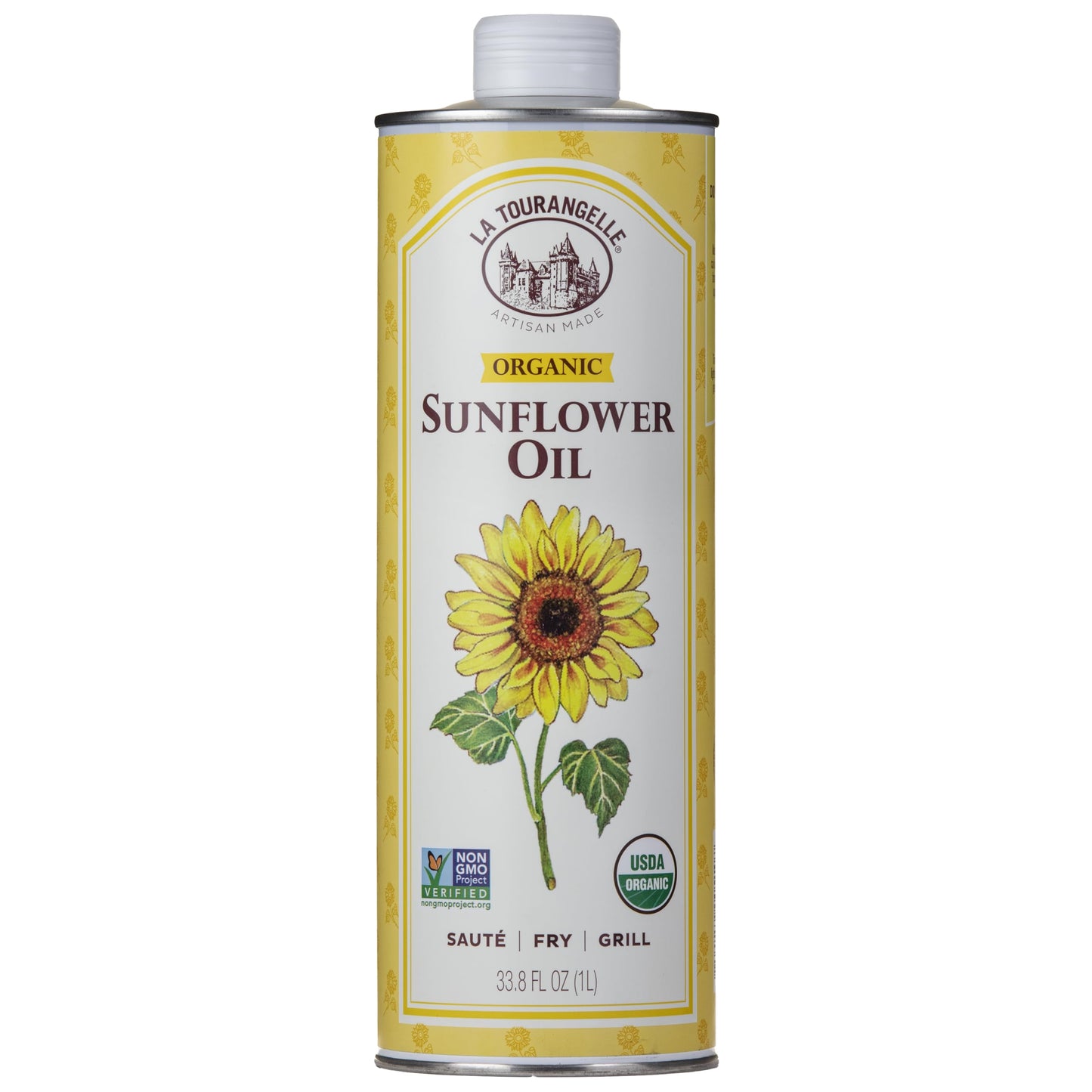 La Tourangelle, Organic Canola Oil, Expeller-Pressed Non-GMO Canola Seeds, Pesticide and Chemical Free, High Heat Neutral Cooking Oil, 16.9 Fl Oz