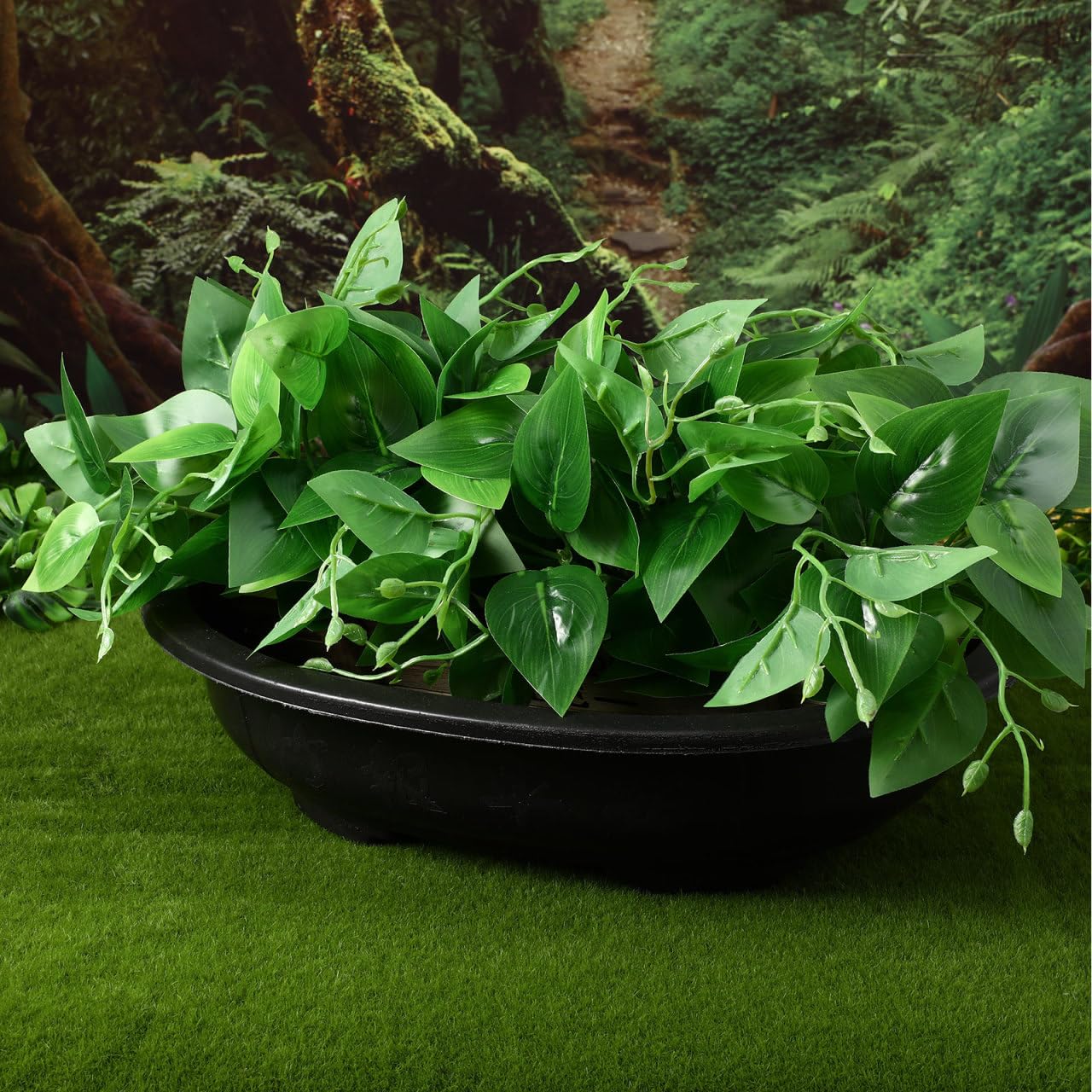 Kisangel 6pcs Large Oval Gardening Pots Plastic Plant Containers with Drainage Holes for Outdoor Indoor Flower Pots Planters Suitable for Garden and Patio Use