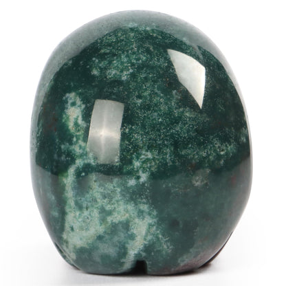 Artistone Ocean Jasper Hand Carved Crystal Skull Statue for Halloween Decoration Spiritual Healing Stone 2 Inch