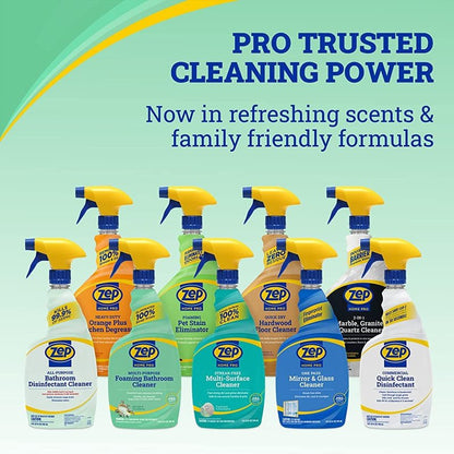 Zep Home Pro Multi-Purpose Foaming Bathroom Cleaner - 32 Fl. Oz. - R53106 - Pro Trusted Cleaning Power: Now in Refreshing Scents and Family Friendly Formulas (1)