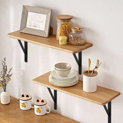 12 Pack L14 x H 10" Black Heavy Duty Shelf Brackets with Screws Metal Shelf Brackets Shelf Support Angle Brackets for Shelves L Brackets Heavy Duty Floating Shelf