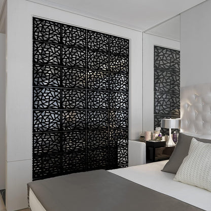 Stepstall Hanging Room Divider Made of Environmentally PVC, 12 PCS Room Divider Partitions Panel Screen for Decorating Bedroom, Dining, Study and Sitting-Room, Hotel, Bar and Restaurant