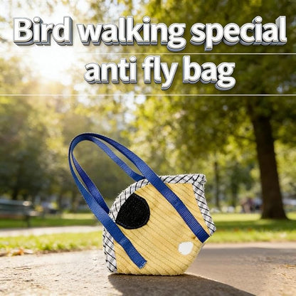Bird Travel Carrier, Portable Bird Bag with Escape Resistant Outdoor Harness Vest for Small Medium Parrots, Cockatiel, Budgie, Ideal for Travel and Outdoor Adventures (S) (7cm)