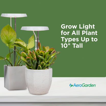 AeroGarden Stem Grow Light for Indoor Plants, Grow Live Plants Anywhere in The Home, Adjustable Light Modes, Cream