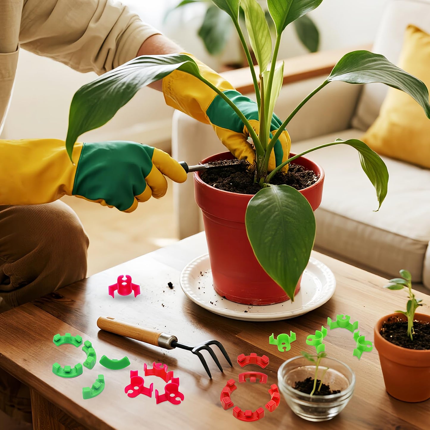 120Pcs Plant Training Clips, Lst Clips for Low Stress Training Plant Stem Support, 90 Degree Angle Plant Clips， Plant Climbing Wall Clips for Plant Gardening Trellis Growth