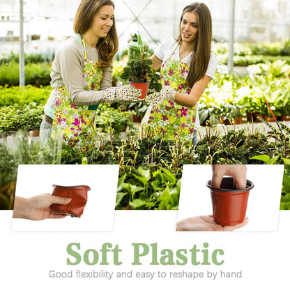 Bluckincle 100 Pcs 4 Inch Plant Nursery Pots and 8 Pack 5.5 Inch Plant Pots Indoor Outdoor