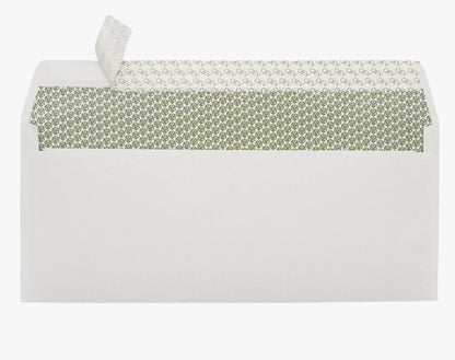 QEV No 10 Security Self Seal Envelopes 500ct, 24lb White Offset Paper, Security Tint Privacy Peel and Seal Windowless for Legal Letters, Invoices, Checks, Business Mail
