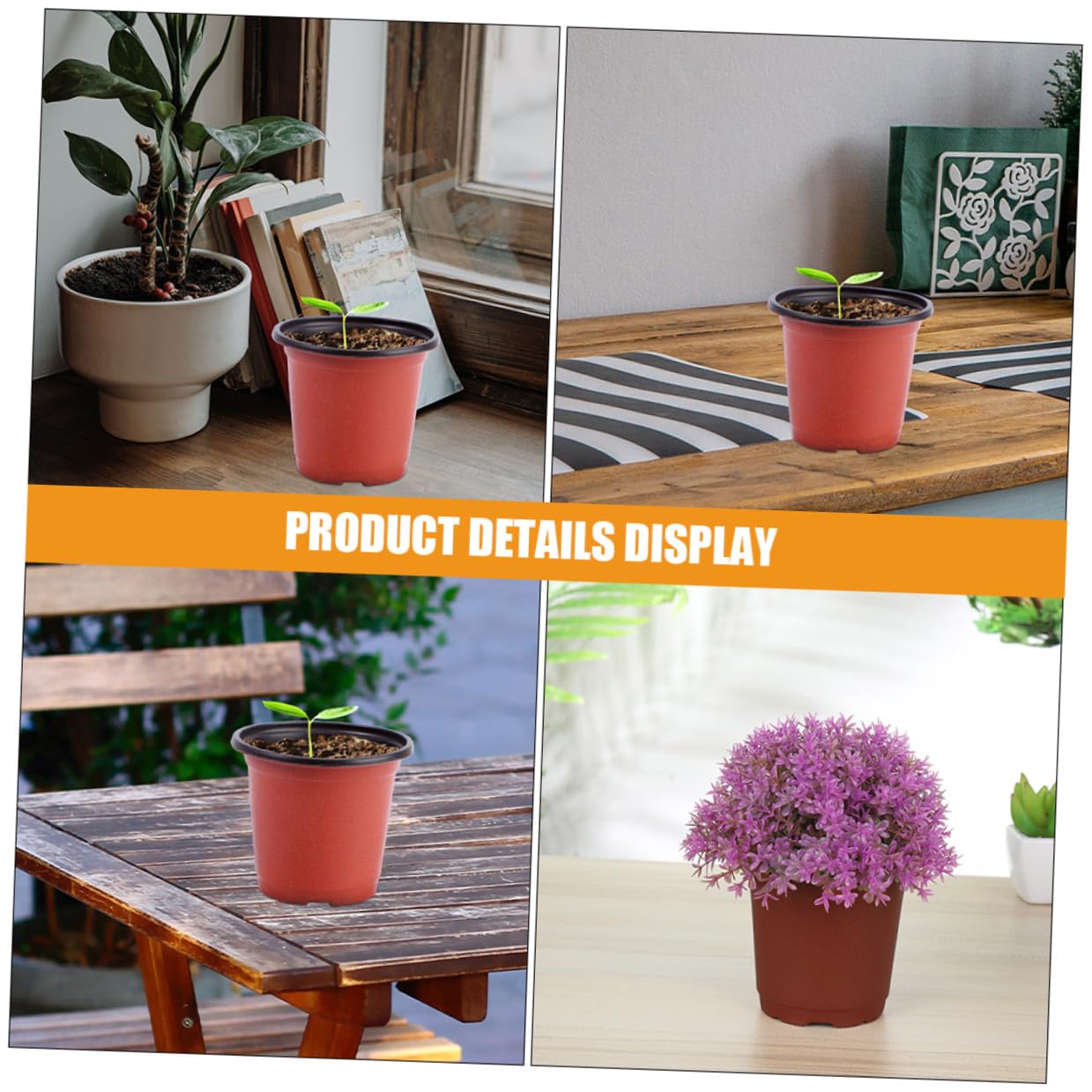 FONDOTIN 120pcs Seedling Nursery Pots with Drainage, Dual-Color Plastic Planting Cups for Strawberry Cuttings, Small Breathable Garden Containers for Seed Starting and Transplanting