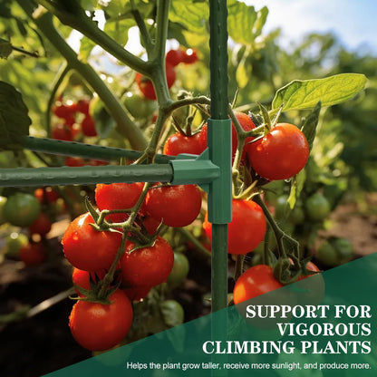 Tiuire Tomato Cages for Garden,2 Pack 50in Tall Tomato Plant Support Stakes Adjustable Heavy Duty Steel Plant Tower Stakes, Updated Cucumber Trellis Garden Cages for Climbing Plants Vegetable Flowers