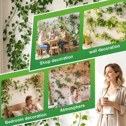 Plant Climbing Wall Fixture Clips, Plant Fixer Invisible Wall Vines Fixing Clips, Self Adhesive Vine Traction, Green Plant Fixer with Self-Adhesive Hook for Indoor Outdoor (20 Pcs)