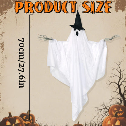 SUNBEAUTY Halloween Decorations Outdoor, Halloweens Party Decoration Indoor, Spooky Ghost with Remote Control String Lights, Halloween-Ghost Lights for Porches Yards Gardens Lawn