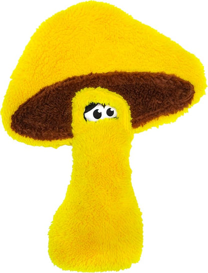 Cycle Dog Duraplush Large Mushroom (Colors May Vary): Sqeakerless Eco-Friendly and Durable Toy for Dogs | Perfect for Fetch and Tug-of-War Play | Made in USA