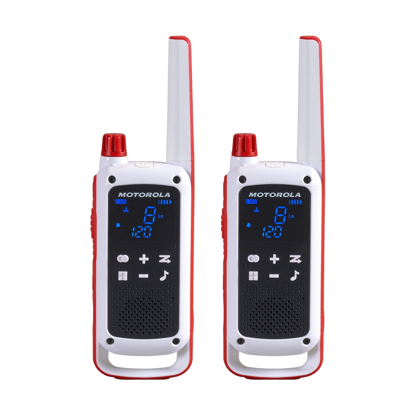 Motorola T470 Talkabout Two Way Radios, Long Range Emergency Rechargeable Waterproof Walkie Talkies 22 Channel, 35 Mile outdoor Black Yellow, 2 Pack