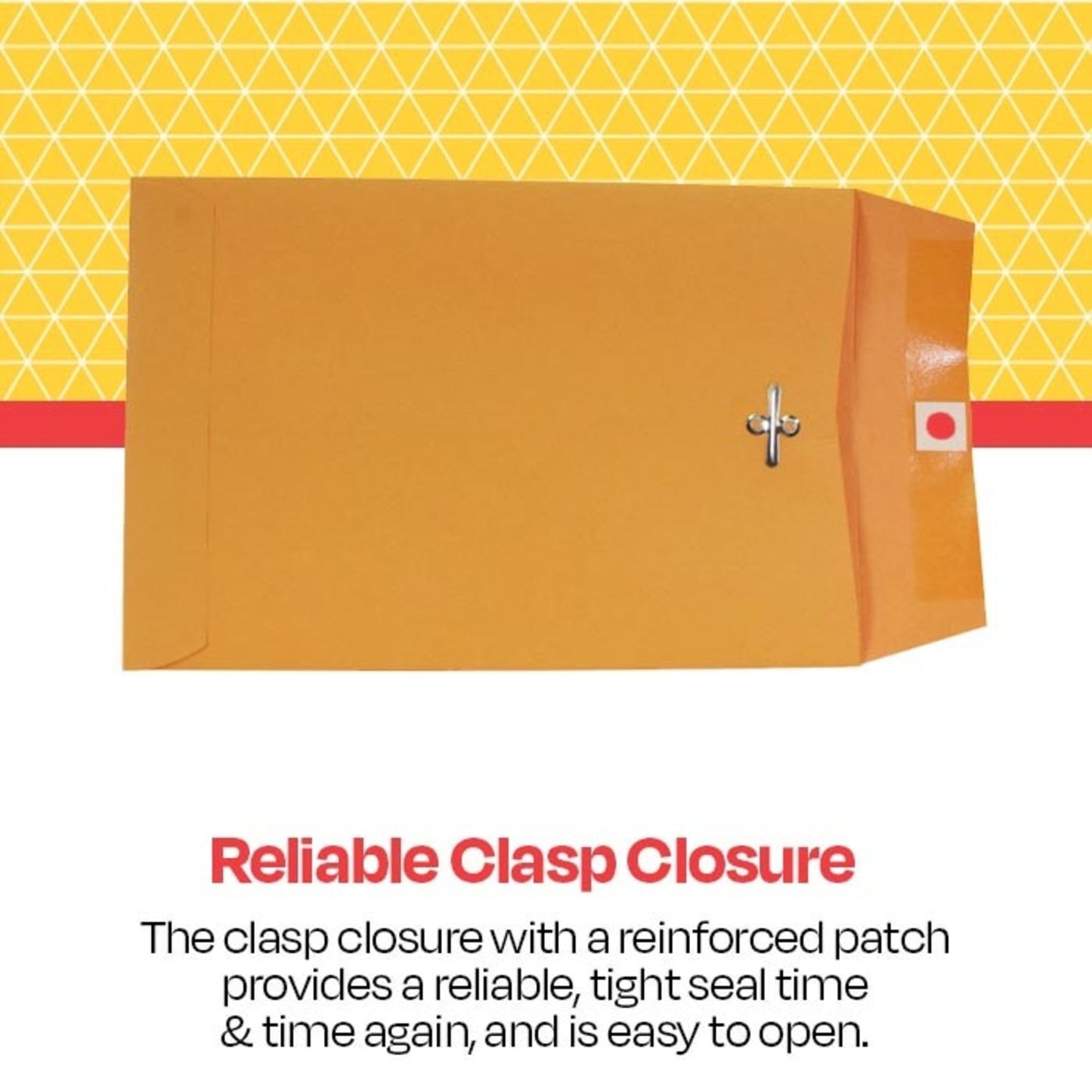 School Smart - 85038 Kraft Envelope with Clasp, 6 x 9 Inches, Pack of 100