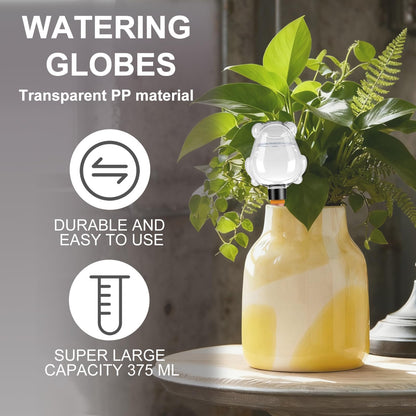 3Pcs Frog Plant Self Watering Globes for Indoor and Outdoor Plastic Water Bulbs Top Fill Plant Watering Globes Slow Release Terracotta Plant Watering Devices System for Plants, Clear