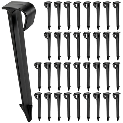 Copadri 35 Pieces 1/2 Inch Drip Irrigation Hold Down Anchor Stakes, 4.5-Inch Plastic 1/2'' Heavy-Duty Tubing Holder Stakes for 1/2'' Irrigation Tubing Garden Vegetable Flower Beds Drip Supplies