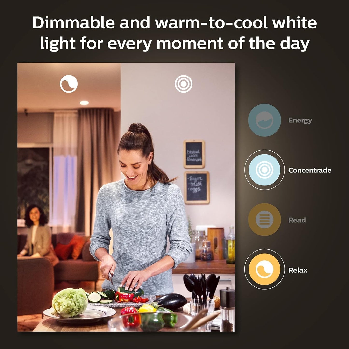 Philips Hue Smart Light Bulbs Starter Kit, Includes (1) Bridge, (2) 60W A19 Bulbs, White and Color Ambiance LED Color Changing Lights, 800LM, E26, Control with App or Voice Assistant