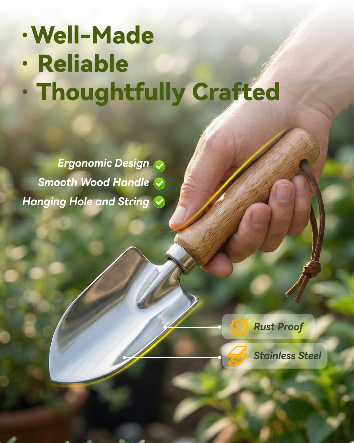 Indoor Gardening Tools, 19-Piece Small Garden Tools Set, House Plant Tools Set, Mini Garden Tools, Stainless Steel Herb Garden Tools, Succulent Tools, Indoor Plant Tools, Gardening Gifts for Women