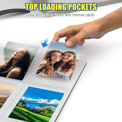 ABLY 2160 Pockets Trading Card Pages Sleeves 9-Pocket Clear Plastic Game Card Protectors for Sky, Pok, Bas Car and More, Fit 3 Ring Binder (120 Pages)