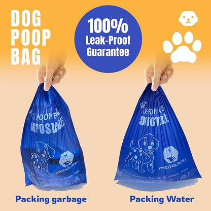 Compostable Dog Poop Bags BPI Certified Biodegradable Pet Waste Bags Leak-Proof Thickened and Opaque Eco Design (30 rolls 450 bags)