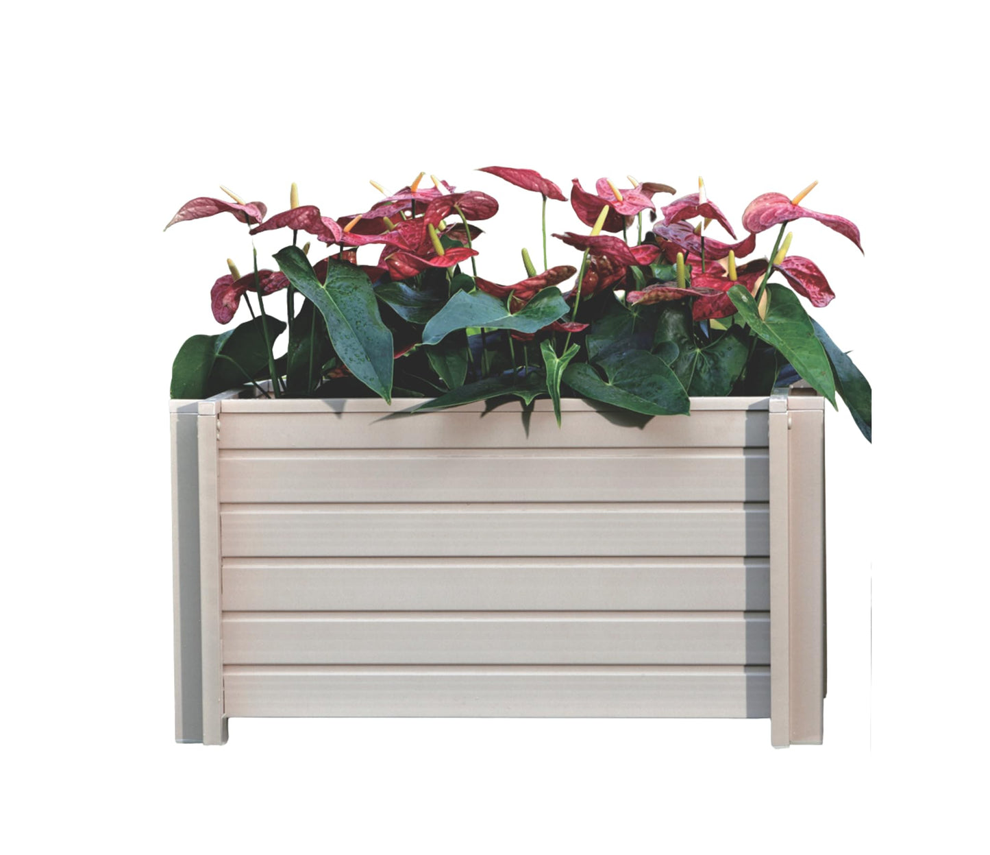 New Age Garden ECOFLEX 30" Outdoor Planter Box, Moisture Resistant Composite Garden Container for Flowers & Herbs, Weather Resistant, Easy Assembly