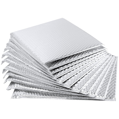 GINLANK 30 PCS 11.4 x 14 Inch Bubble Mailers, Silver Padded Mailing Envelopes, Practical Self Seal Aluminum Film Shipping Envelopes for Packing, Mailing
