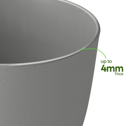 Plant Pots 8 Inch Set of 2, Flower Pots with Multi Mesh Drainage Holes