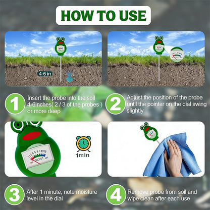 METINFUS Pack of 2 Soil Moisture Meter for Plants - [Green + Red] - Soil Moisture Sensor - Without Batteries - Improved Moisture Meter - Premium Soil Tester for Garden Potted Plants Lawn