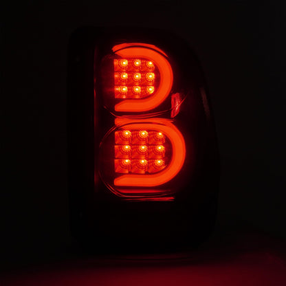 HECASA LED Tail Lights for 2002-2009 Chevy Trailblazer - Smoke Lens, Black Housing, Model MO-3454