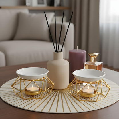 4 Pcs Romantic Essential Oil Burner Black Metal Wax Melt Bird Nest Style Tealight Wax Warmer Delicate Tealight Candle Holder Candle Tart Burne Home Wedding Decoration