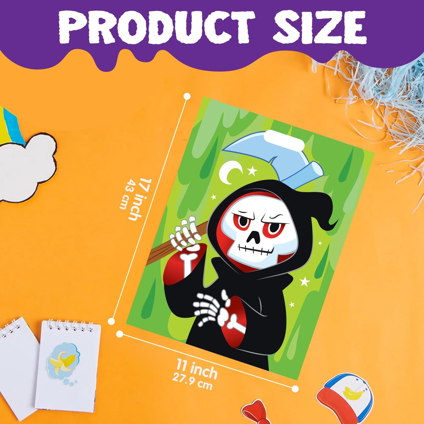 JOYIN 72 Pcs Halloween Candy Bags, Trick or Treating Goodie Bags in 6 Character Themed Designs for Kids Halloween Party Favor, Plastic Snacks Stuffers Bag for Party Supplies