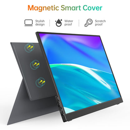 MNN 17.3" Portable Monitor 1080P FHD 144Hz Narrow Edge Laptop Monitor USB C HDMI Gaming Computer IPS HDR Screen for PC Mac Phone Xbox PS5 Switch Laptop w/Smart Cover & Speakers