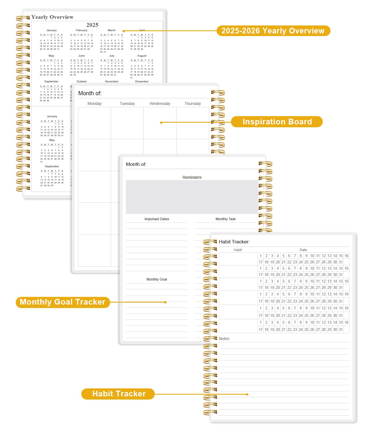 Academic Planner for 2026-2027 or Anytime - Undated Weekly Student Planner For Homeschool, High School, College & Nursing Students, 200 Pages, 8.5" x 11", Green