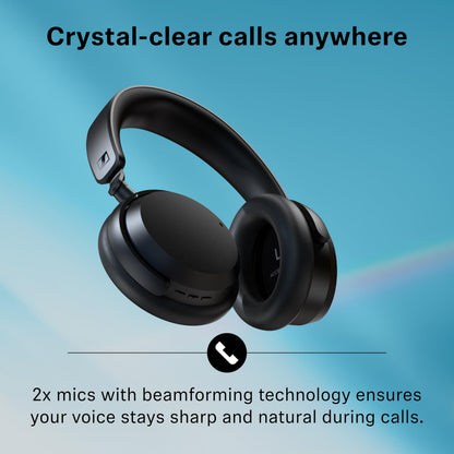 Sennheiser ACCENTUM Wireless Bluetooth Headphones – Hybrid ANC Noise Cancelling, 50‑Hour Battery, Lightweight Over‑Ear Design, Clear Calls, Travel & Work Headset, White