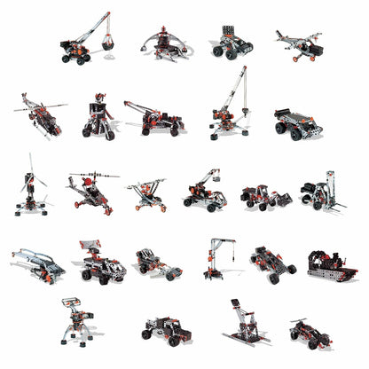 MECCANO Erector Super Construction 25-in-1 Motorized Building Set, Steam Education Toy, 638 Parts, for Ages 10+