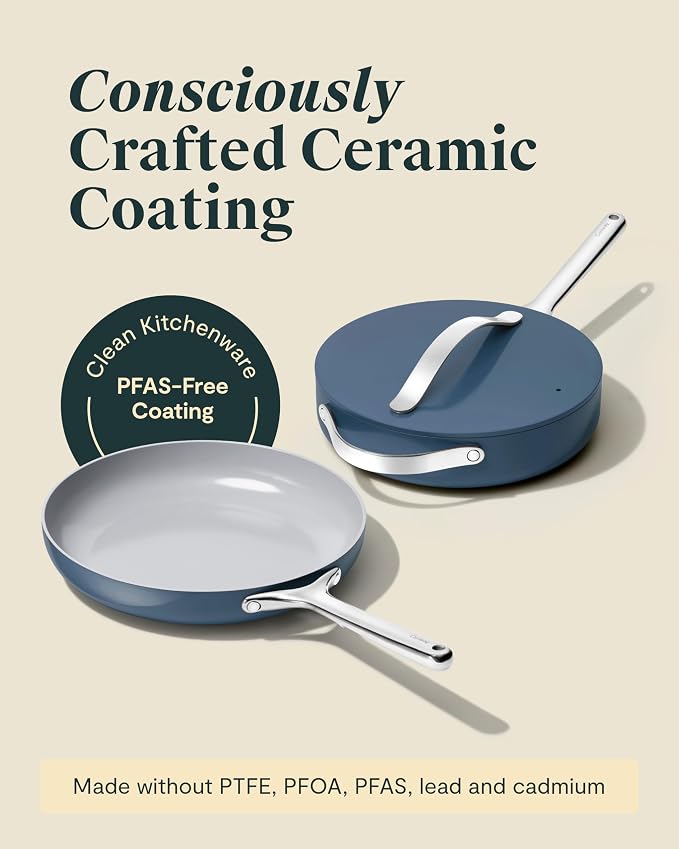 Caraway 12in Fry Pan + 10in (3qt) Saute Pan Duo Gray