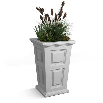 Mayne Wyndham 24-Inch Tall Planter – Self-Watering, Weather-Resistant Planter for Flowers – Durable Indoor/Outdoor Design for Patio, Porch, or Entryway