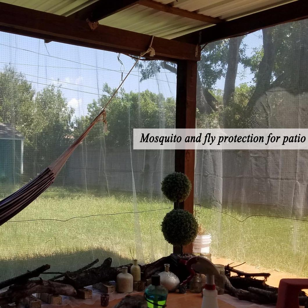 Vocray 10X10Ft Garden Netting Pest Barrier – Ultra Fine Mesh Netting Plant Covers & Row Cover, Protects Vegetables, Fruits, Flowers from Mosquitoes, Insects, Birds, Deer & Squirrels