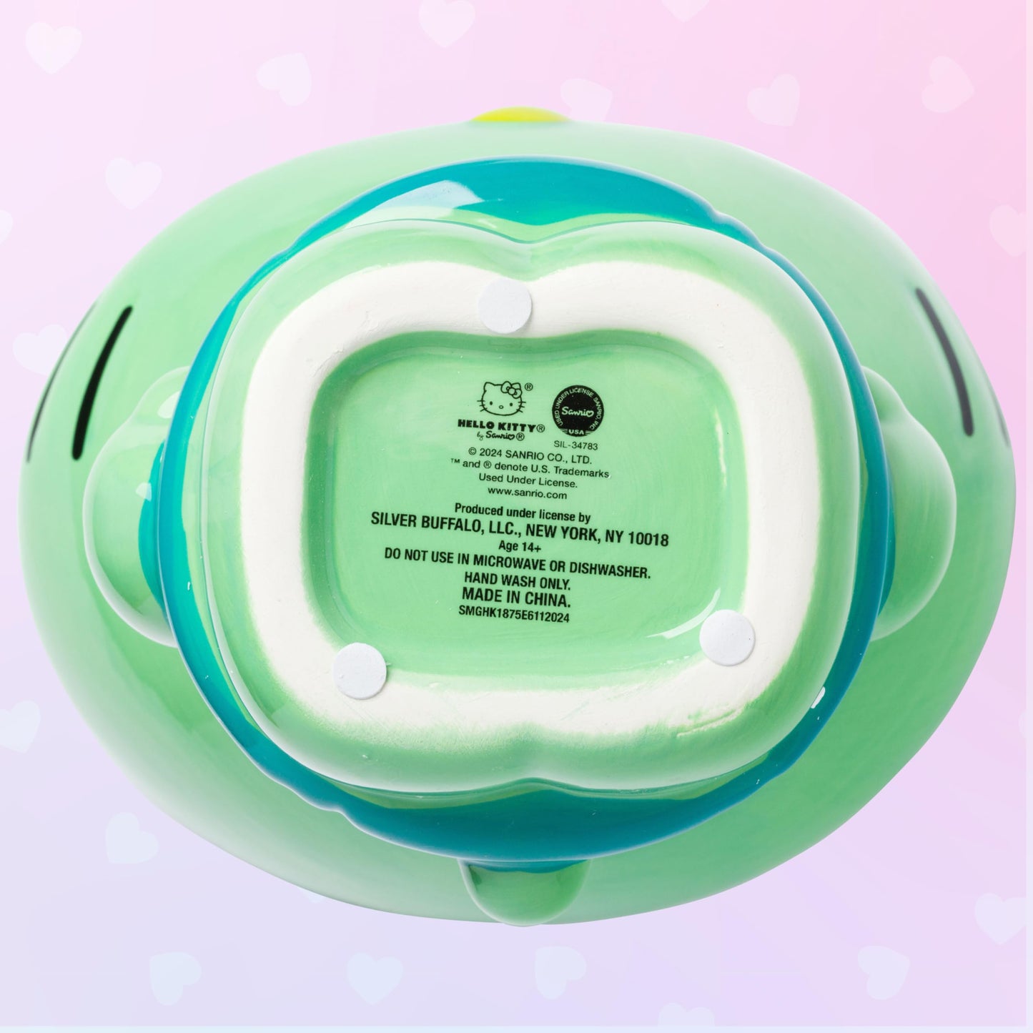 Silver Buffalo Sanrio Hello Kitty Frankenstein Sculpted Ceramic Cookie Jar, 7” x 5.75” x 9.75”