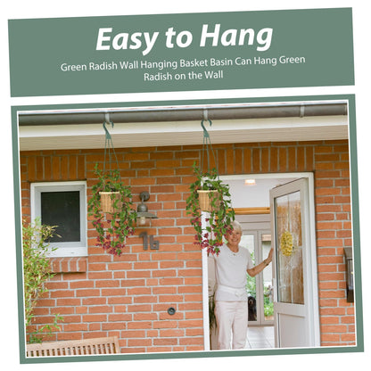 Mikikit 5pcs Hanging Flower Pot Hooks Lightweight Planter Hanger for Garden Home Use for Shelves Balconies and Terraces Versatile Plant Holder for Indoor and Outdoor Decor