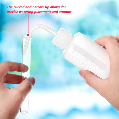 TOPPERFUN 6Pcs 150Ml Lab Wash Bottles Small Squeeze Bottles for Succulent Plant Watering Tattoo Supplies and Laboratory Use with Precise Nozzle