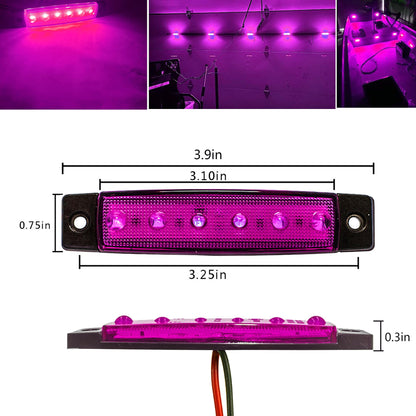 FZSSHYG 20 Pcs Purple LED Rock Strip Lights,Wheel Well Underglow Lighting Kits,Car Rock Lights Exterior Side Marker Lights for Wrangler Truck Golf Cart RV RV SUV Offroad