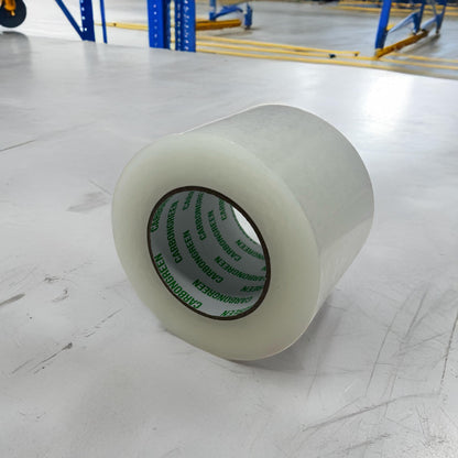 CARBONgreen 2 Pack Heavy Duty Packing Tape, Clear, 4 Inch Wide, 2.7MM Thick Shipping Tape, 145 Yards (435FT) Roll Length Mega Roll